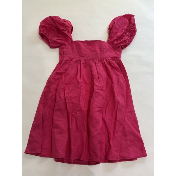 JAAF Gathered Mini Dress in Hot Pink - Picture 4 of 4